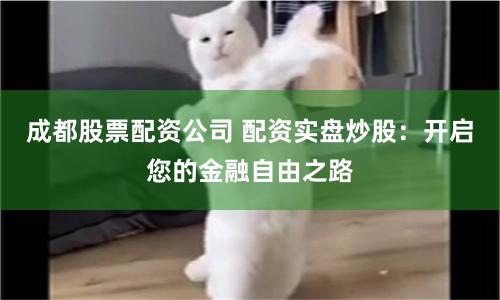 成都股票配资公司 配资实盘炒股：开启您的金融自由之路
